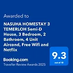 Nasuha Homestay 3 Temerloh Semi-D House, 3 Bedroom, 2 Bathroom, 4 Unit Aircond, Free Wifi And Netflix